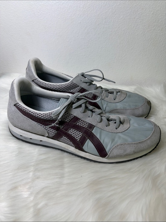 Onitsuka Tiger by Asics Other - Onitsuka Tiger by Asics Low-Top Sneaker in Light Gray with Dark Burgundy Stripes